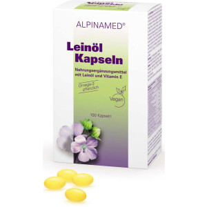 Alpinamed Leinöl Kapseln, 100 Stück